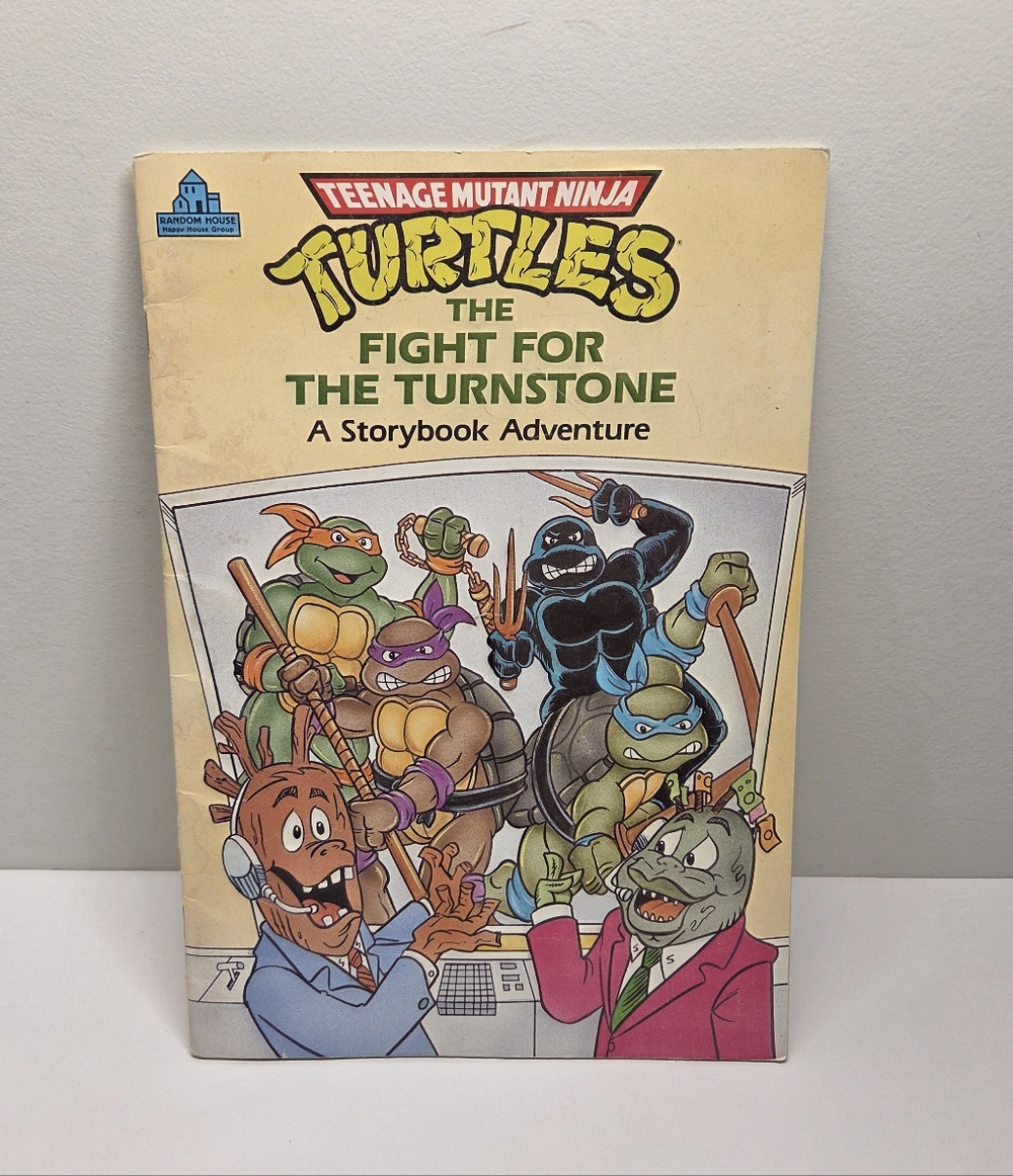 Ninja Turtles: The Fight For The Turnstone Paperback 1991 Vintage TMNT